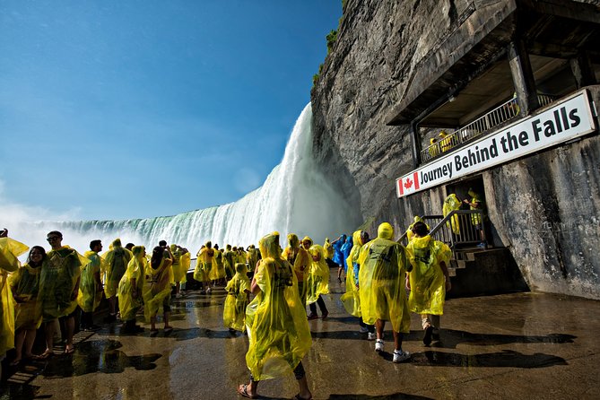Niagara Falls Canada 3-Hour Tour w/Boat & Behind the Falls - Stop 2: Journey Behind the Falls tunnel time