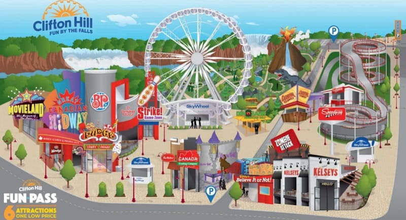 Niagara Falls, Canada: Clifton Hill 6 Attraction Fun Pass - Toy Store 4D Ride (or Carnival Chaos): the short, high-impact fun stop