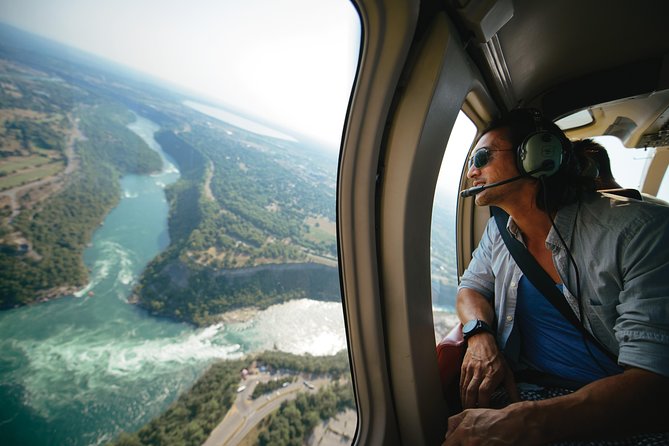 Niagara Falls Canada Helicopter Tour - The Canadian Horseshoe curve, rainbows, and the view that sells the ticket