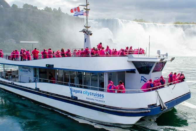 Niagara Falls Canada Walking Tour With Boat Cruise - Ending at Niagara City Cruises Hornblower Boat Ride: Poncho On