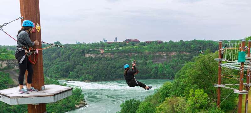 Niagara Falls, Canada: Whirlpool Adventure Ropes Course - Where the ropes course starts in Niagara, and how to get there