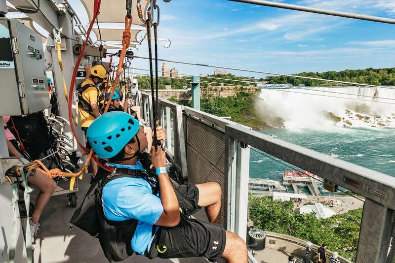 Niagara Falls, Canada: Zipline to The Falls - The 360-Degree Landing Deck: When the Falls Fill the Frame