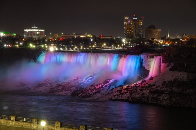 Niagara Falls Evening Tour with Boat, Journey, Dinner & Fireworks - Hornblower-style boat cruise in season, and what to do if it is not running