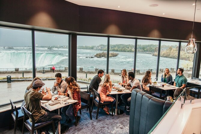 Niagara Falls Evening Tour with Boat, Journey, Dinner & Fireworks - Sheraton Fallsview buffet dinner: great views, check what you pay