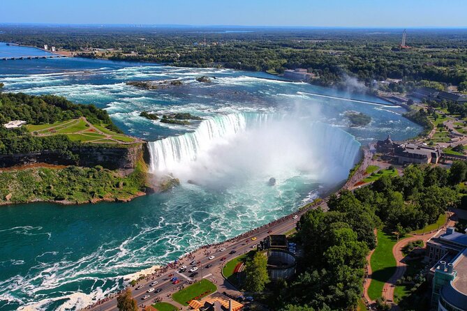 Niagara Falls Guided Vehicle Tour Canada: Boat, Skylon & Journey - Niagara City Cruises boat time, and the Flying Theatre swap in cold months