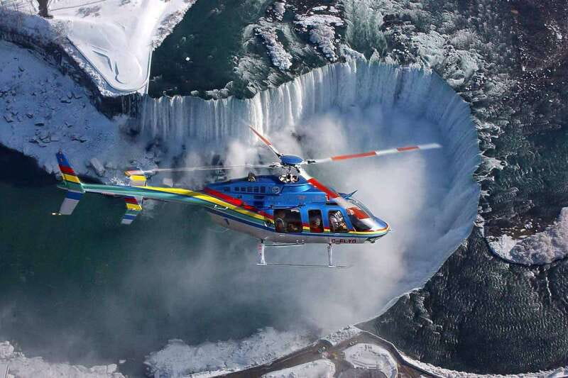 Niagara Falls, ON: Helicopter Ride with Boat & Skylon Lunch - Journey Behind the Falls tunnels: your closest look at Horseshoe Falls