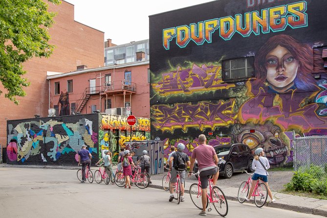 Non Touristy Pink Bike Tour by Spade & Palacio - Plateau Mont-Royal streets and the park picnic that turns the tour into a memory