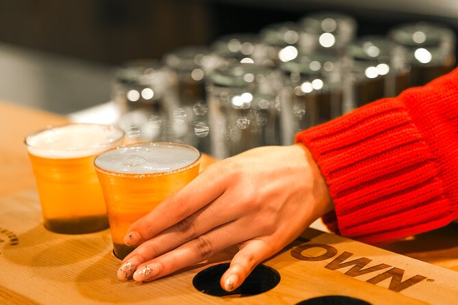 North Vancouver Elite Walking Brewery Tour - Ten beer tastings plus tacos, how the pairing actually helps