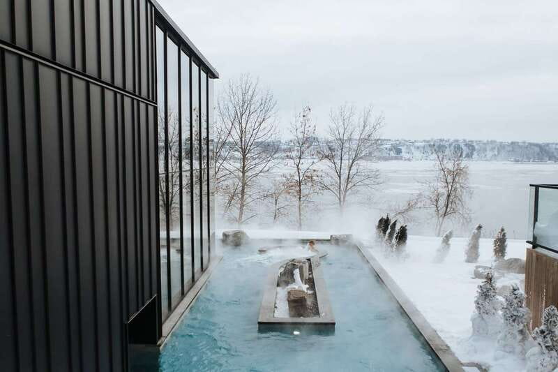 Old Quebec: Nordic Spa Thermal Experience - Ice-cold bath and cold plunge: the part people talk about