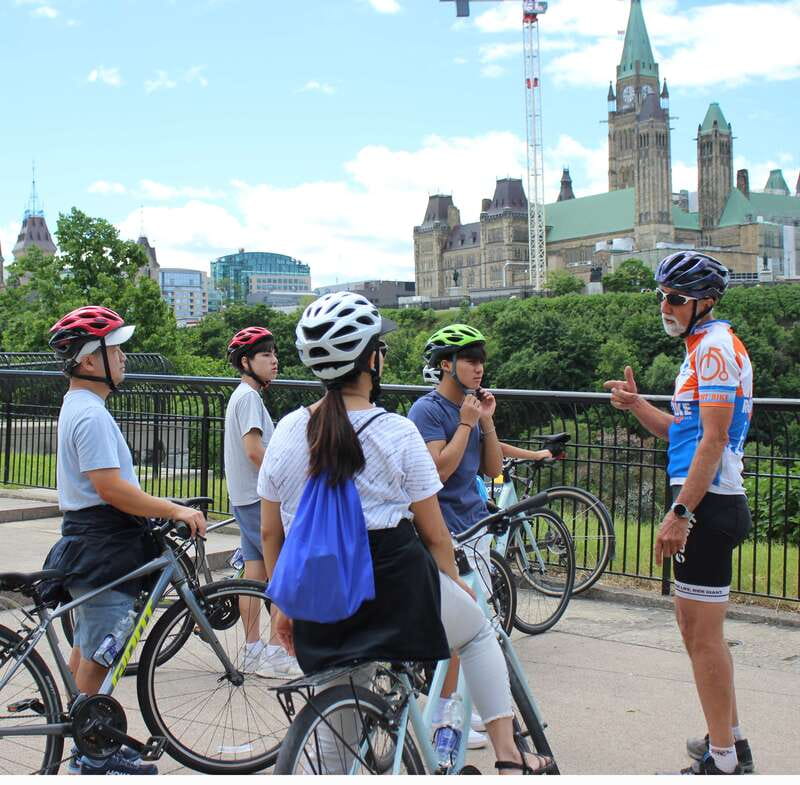 Ottawa 200th Anniversary Guided Bike Tour - Kìwekì Point photo stop: closing in on the best views