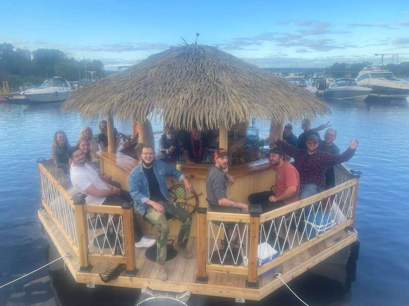 Ottawa: Floating Tiki Bar Cruise on the Ottawa River - Karaoke, Tropical Music, and the Bluetooth Stereo