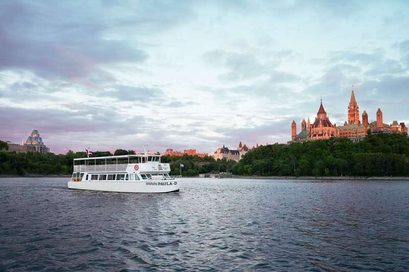 Ottawa: Sightseeing River Cruise - What you will see: Parliament Buildings, Rideau Canal Locks, and river-only angles