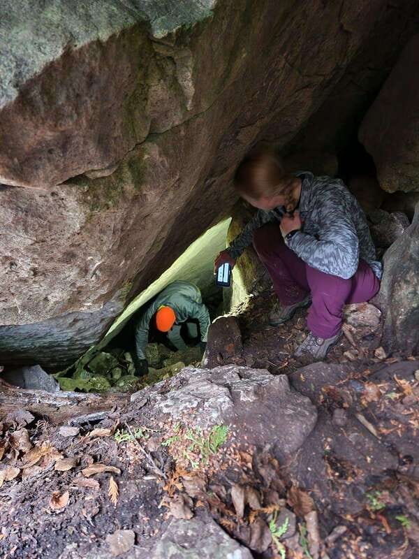 Private Nottawasaga Bluffs Caves Hike - Creemore/Collingwood - The Trail Start: Apple Trees to the Mossy Forest Switch