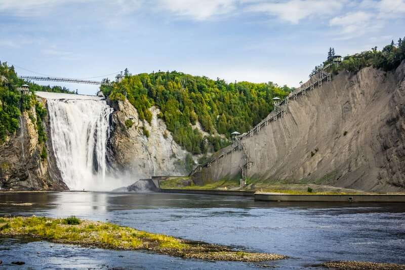 Quebec City: Montmorency Falls with Cable Car Ride - The 487-step panoramic staircase, and who should attempt it