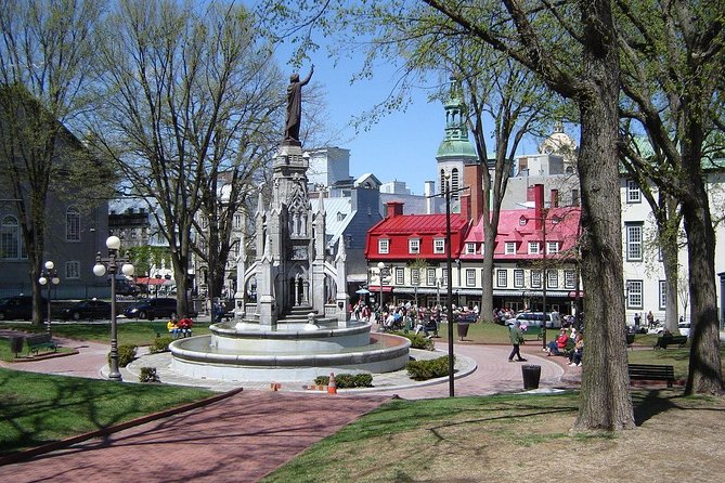 Quebec City Walking Tour - Ursulines, a cathedral courtyard, and City Hall landmarks