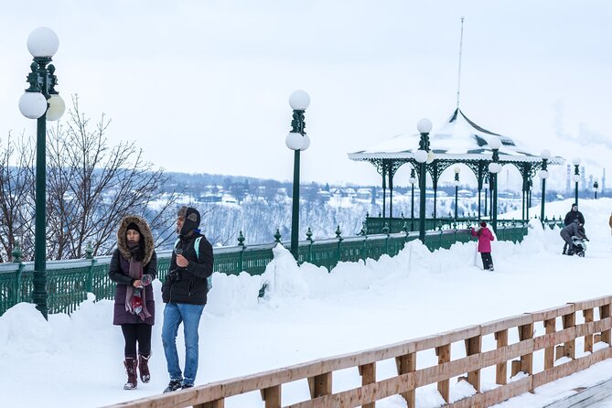 Quebec City : Winter Magic Walking Tour - Place des Canotiers and the Frozen River Ferry