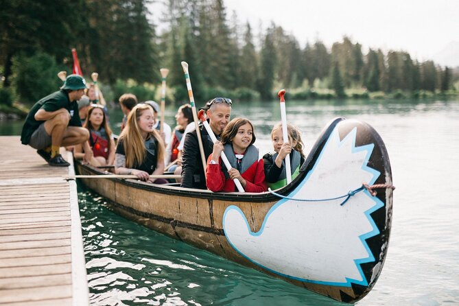River Explorer | Big Canoe Tour in Banff National Park - Paddling upstream, then floating back downstream