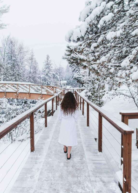 Saint-Sauveur: relaxation session in a Nordic thermal spa - Outdoor baths and weather: how to plan your comfort level