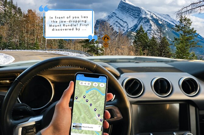 Smartphone Audio Driving Tour between Lake Louise and Calgary - Price That Makes Sense: $8.22 per Group, Up to 15 People