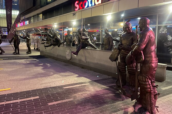 Sports, Street Skateboarding, Economics, History & Culture - Legends Row outside Scotiabank Arena: Maple Leafs legacy to Kawhi Leonard