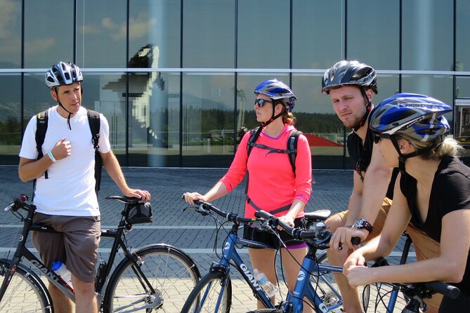 Stanley Park & Downtown - Vancouver Bike Tours - Marine Building and the Convention Centre: iconic architecture with mountain views