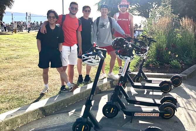 Stanley Park Seawall E-scooter Rental with Self Guided map - How the Stanley Park Seawall scooter setup works