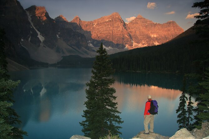 Sunrise Moraine Lake and Lake Louise - Lake Louise at first light: turquoise water and glacier views