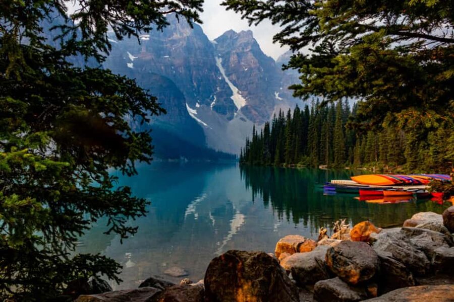 Sunrise or Sunset/Stargazing Tour at Moraine Lake from Banff - Moraine Lake at first light, or last light, in a smaller group