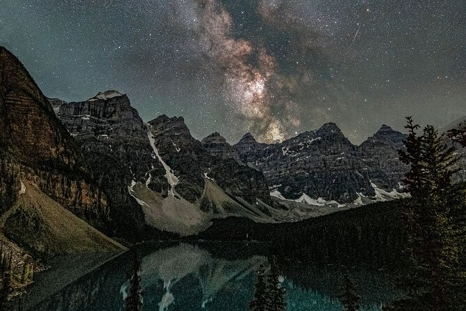 Sunset at Moraine Lake & Stargazing Tour from Canmore/Banff - The Bow Valley Parkway ride and Morant’s Curve golden-light stop