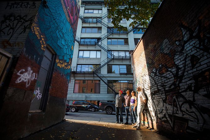 The Montreal Street Art & Mural Tour - The Leonard Cohen mural: a quick stop with big cultural gravity