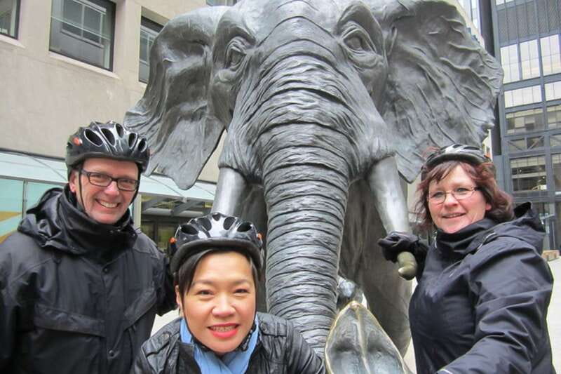 Toronto: Heart of Downtown 3.5-Hour Bike Tour - CN Tower and Royal York Hotel: the downtown skyline hit