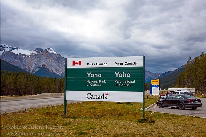 Tour of Yoho National Park See Canada's Second Highest Waterfall - Natural Bridge: quick stop, strong geology story from the Kicking Horse River