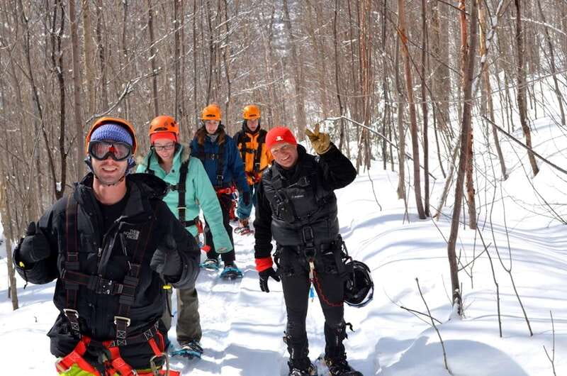 Tyroparc: Mega Ziplines and Hiking in the Laurentians - Warming Up in a Tipi Before You Fly