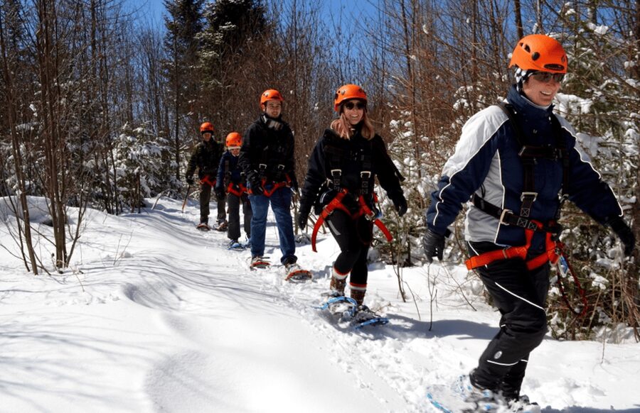 Tyroparc: Via Ferrata and Hiking in the Laurentians - MJ-style guidance: safety briefing, harnessed confidence, and step-by-step calm