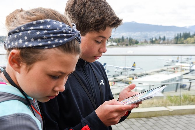 Vancouver City Sightseeing Adventure with Kids: Heroes & Villains - Olympic Cauldron clue: turning a landmark into a puzzle
