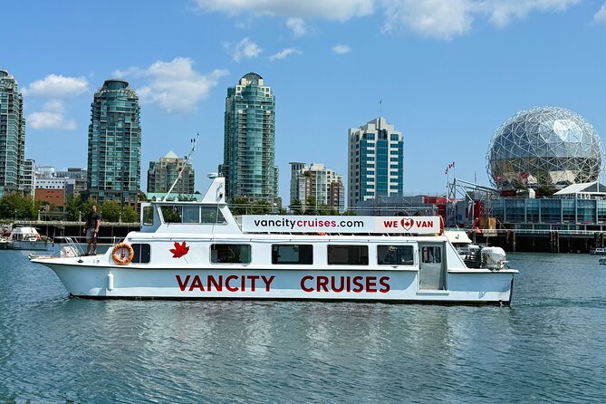 Vancouver Sightseeing Boat Cruise with Live Tour Guide - Turning Back Toward English Bay, With Big Water Views