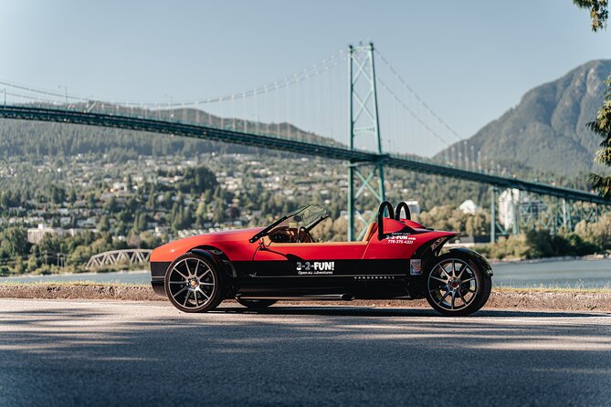 Vancouver Signature Highlights Open Air Roadster Tour - English Bay to Sunset Beach, with music and wind in your hair