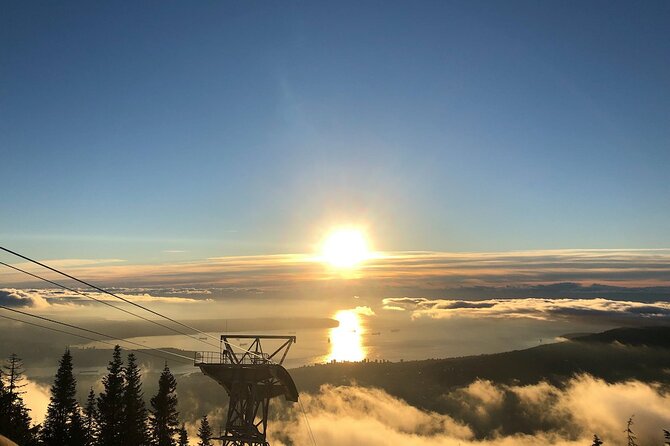 Vancouver Small Group Night Tour w/Capilano + Grouse Mtn Dinner - Stanley Park by car: rainforest mood, ocean angles, and mountain backdrops