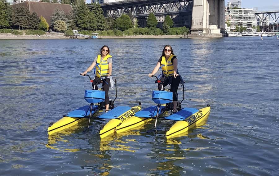 Vancouver: Water Bike Rental in False Creek - Where You Go: A Waterfront Loop with Points of Interest