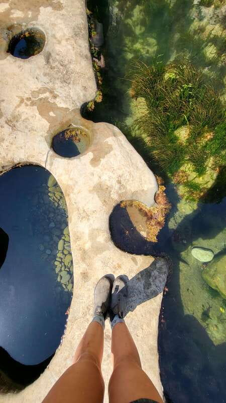 Victoria: Old Growth Rainforest Canyon Waterfall and Beaches - Mystic Falls: a 20-meter cliff drop into the ocean
