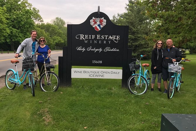 Vine and Dine Bicycle Wine Tour with Lunch - The winery lineup: Diamond Estate, Caroline Cellars, and Reif Estate