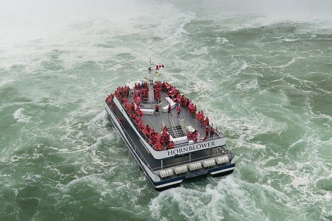 VIP "Adult Only" Tour Package includes the Boat to the Falls - Meeting at Fallsview Boulevard, Then Rolling in a Luxury Van