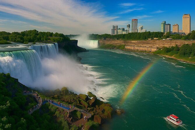 Walking Tour + Boat Ride + Skylon Tower Observation Deck (Canada) - The guided walk by the American and Canadian Falls