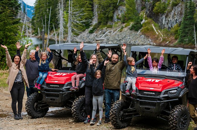 Whistler Family Buggy Easy Tour - Black Tusk stop: that jagged dark volcanic silhouette