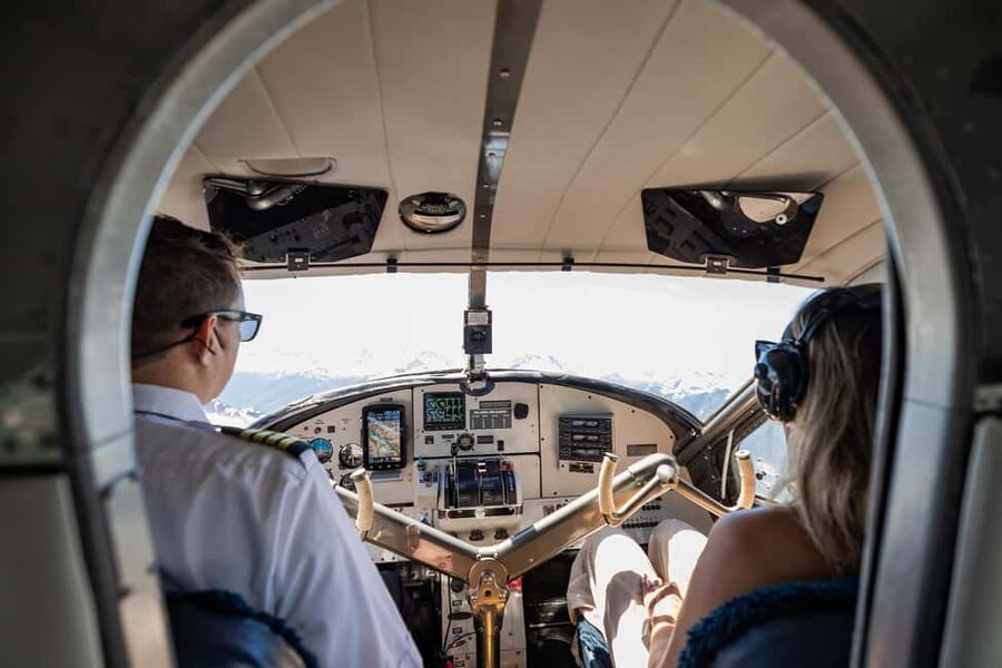 Whistler: Mountains and Glaciers Tour by Seaplane - Leaving the water: Whistler Village views you cannot walk to