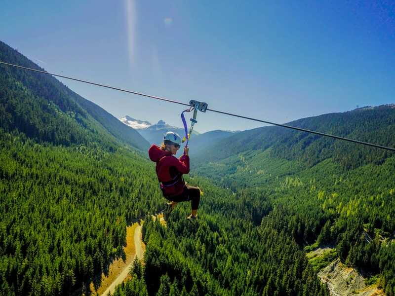Whistler: The Longest Zipline in North America - Landing Back Near Whistler and Riding Down Again