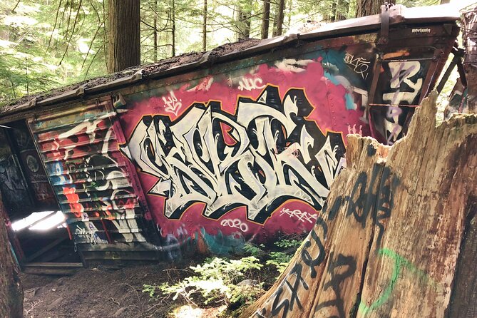 Whistler Train Wreck, Suspension Bridge & Hidden Waterfall Adventure - Whistler Train Wreck Trail: Boxcars, Cedar Forest, and Graffiti Art