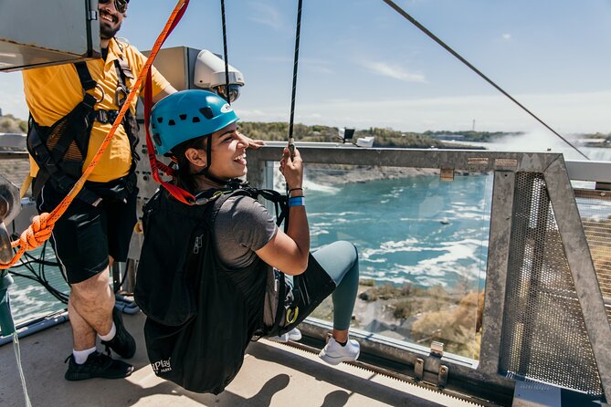 Zipline To The Falls in Niagara Falls, Canada - Photo time at Falls Landing and the observation deck